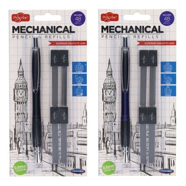 ProScribe Mechanical Pencil W/4 Tubes Lead 0.5Mm - ABC School Supplies