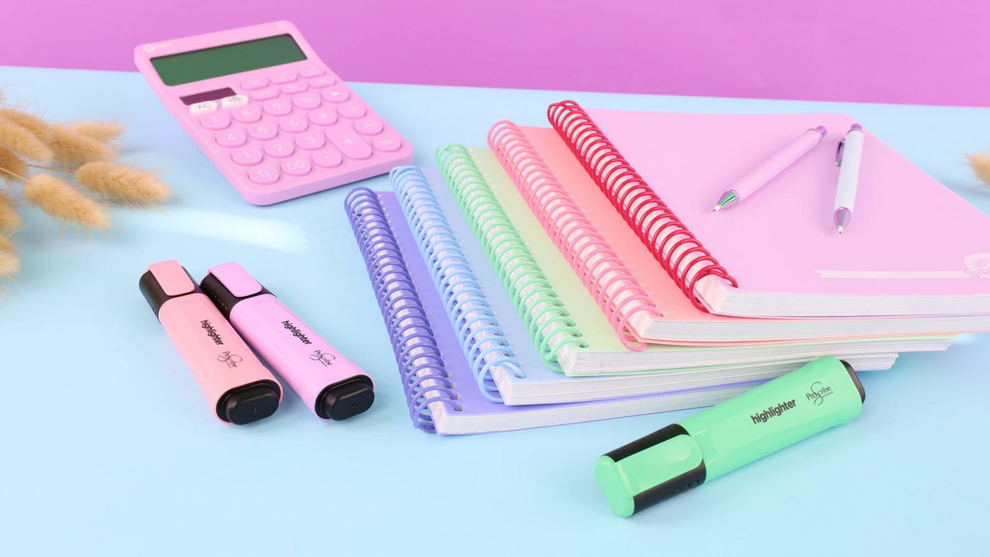 ProScribe Pastel Highlighters Pack of 5 - ABC School Supplies