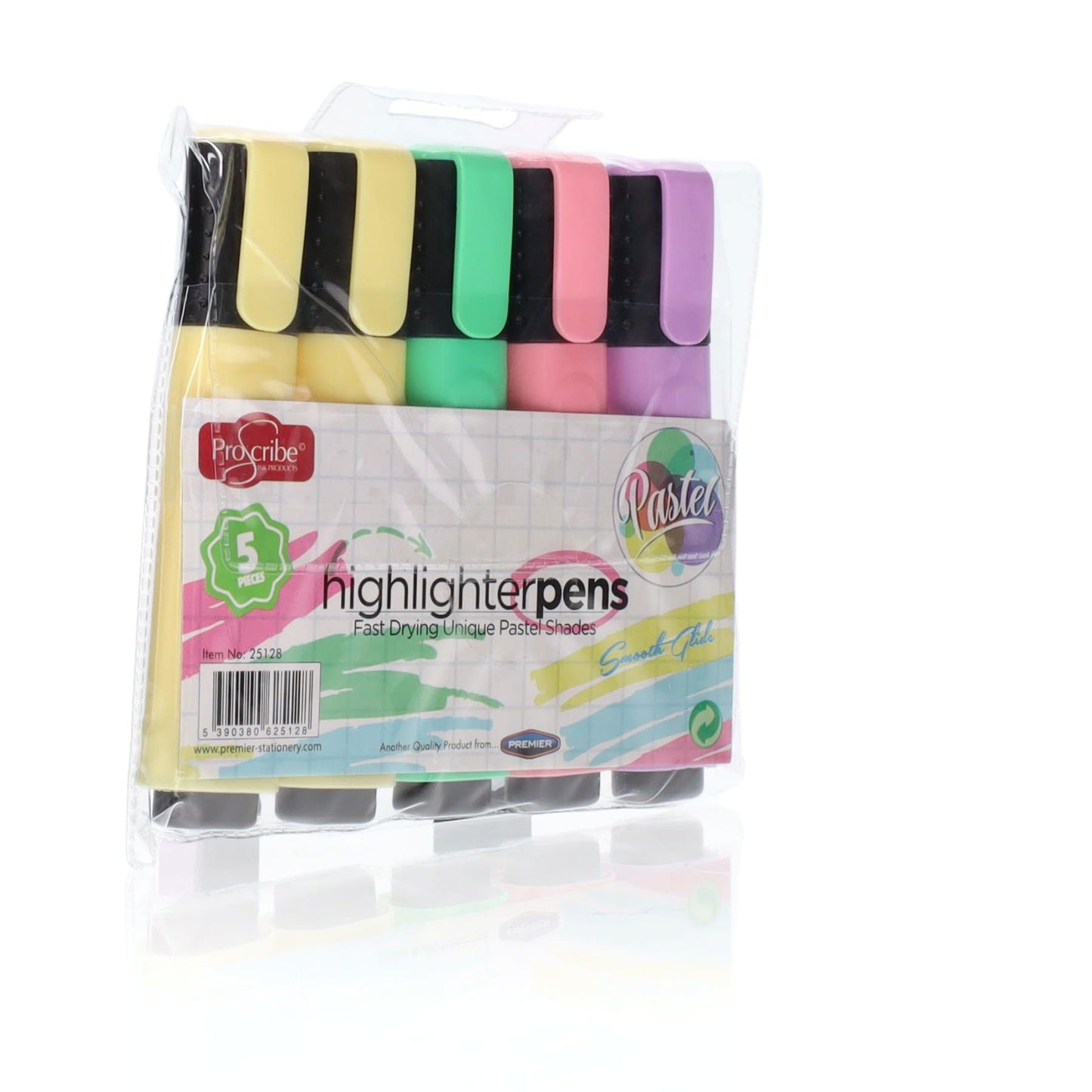 ProScribe Pastel Highlighters Pack of 5 - ABC School Supplies