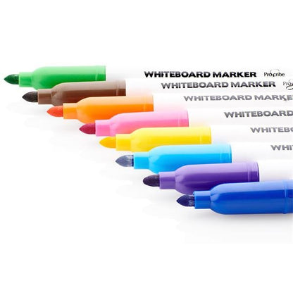 ProScribe Whiteboard Markers - Assorted Colours Pack of 8 - ABC School Supplies