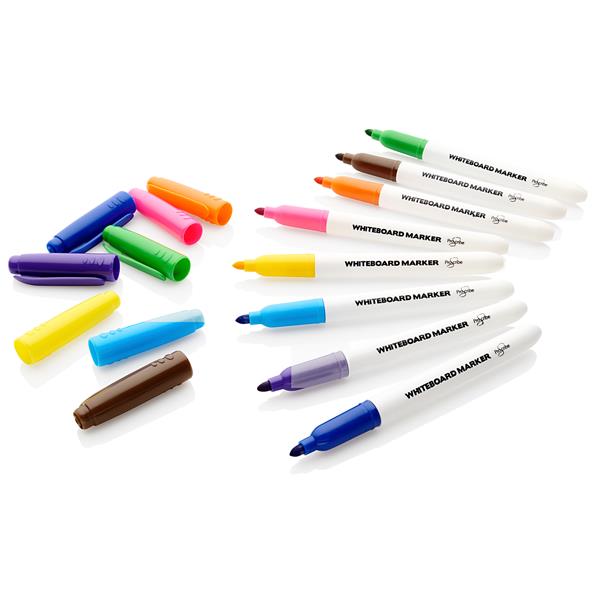 ProScribe Whiteboard Markers - Assorted Colours Pack of 8 - ABC School Supplies