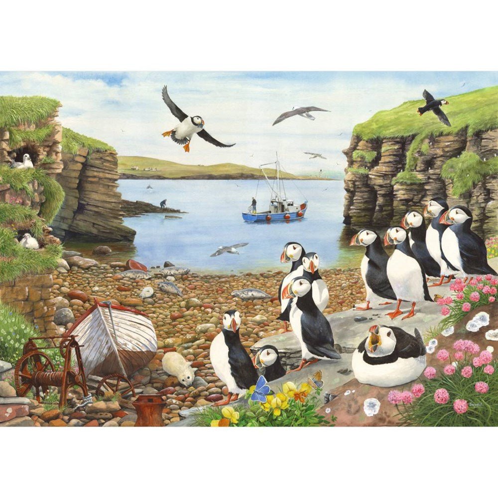 Puffin Parade - BIG 500 Piece Jigsaw Puzzle - ABC School Supplies