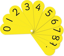 Pupil Number Fans - Pack Of 10 - ABC School Supplies