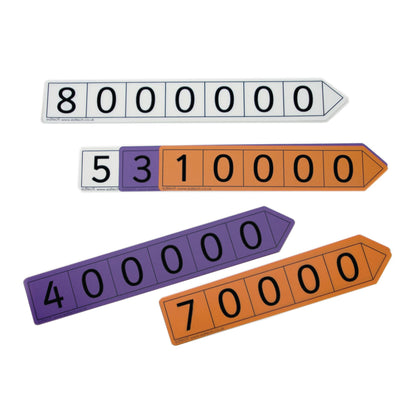 Pupil Place Value Arrows - Millions (Pack Of 27) - ABC School Supplies
