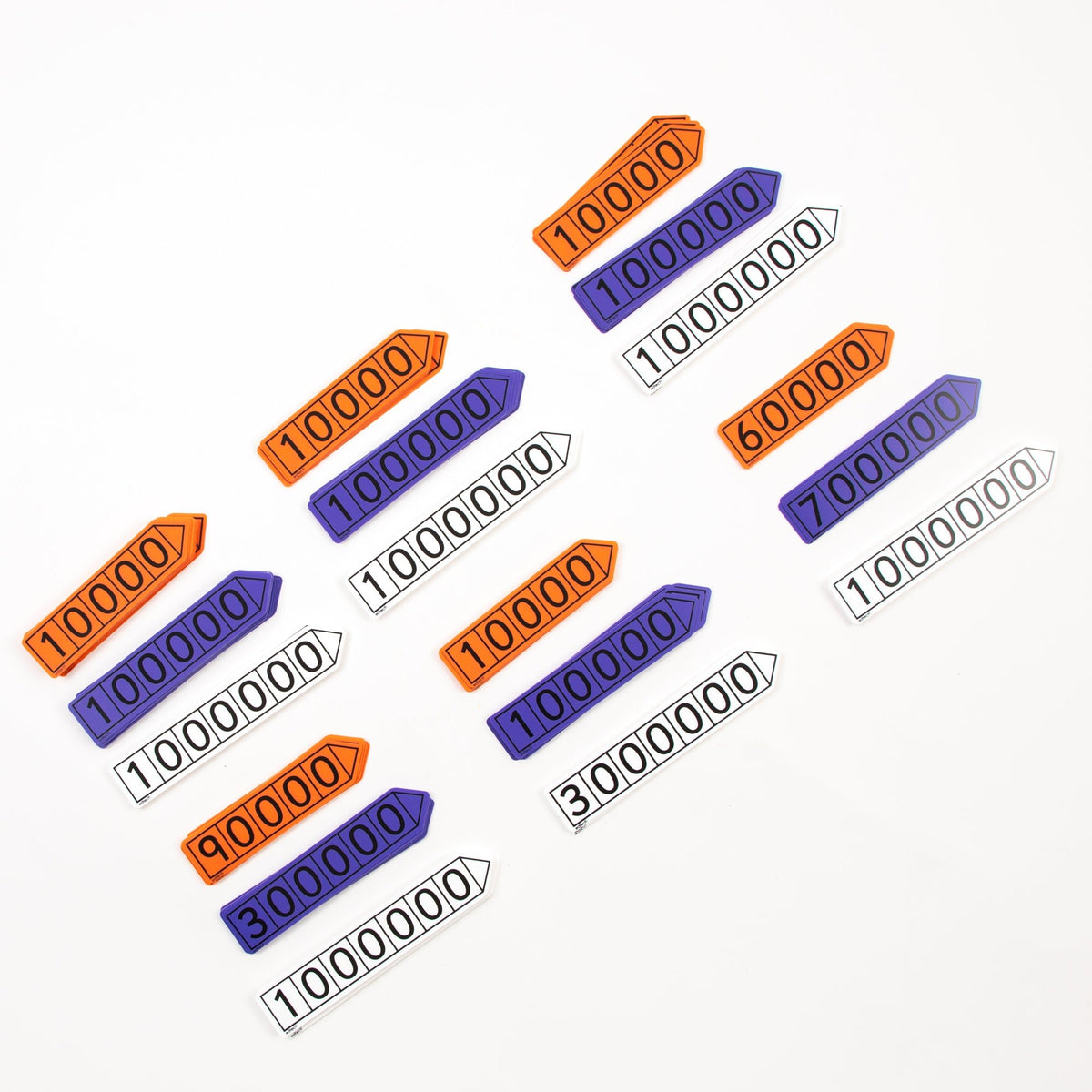 Pupil Place Value Arrows - Millions (Pack Of 27) - ABC School Supplies