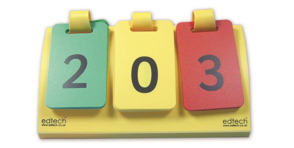 ***Pupil Place Value Number Flips H.T.U. (Set of 5) - ABC School Supplies