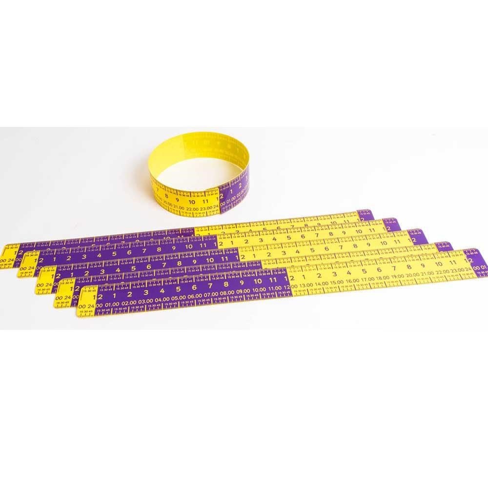 **Pupils Elapsed Time Ruler (Group Pack Of 6) - ABC School Supplies