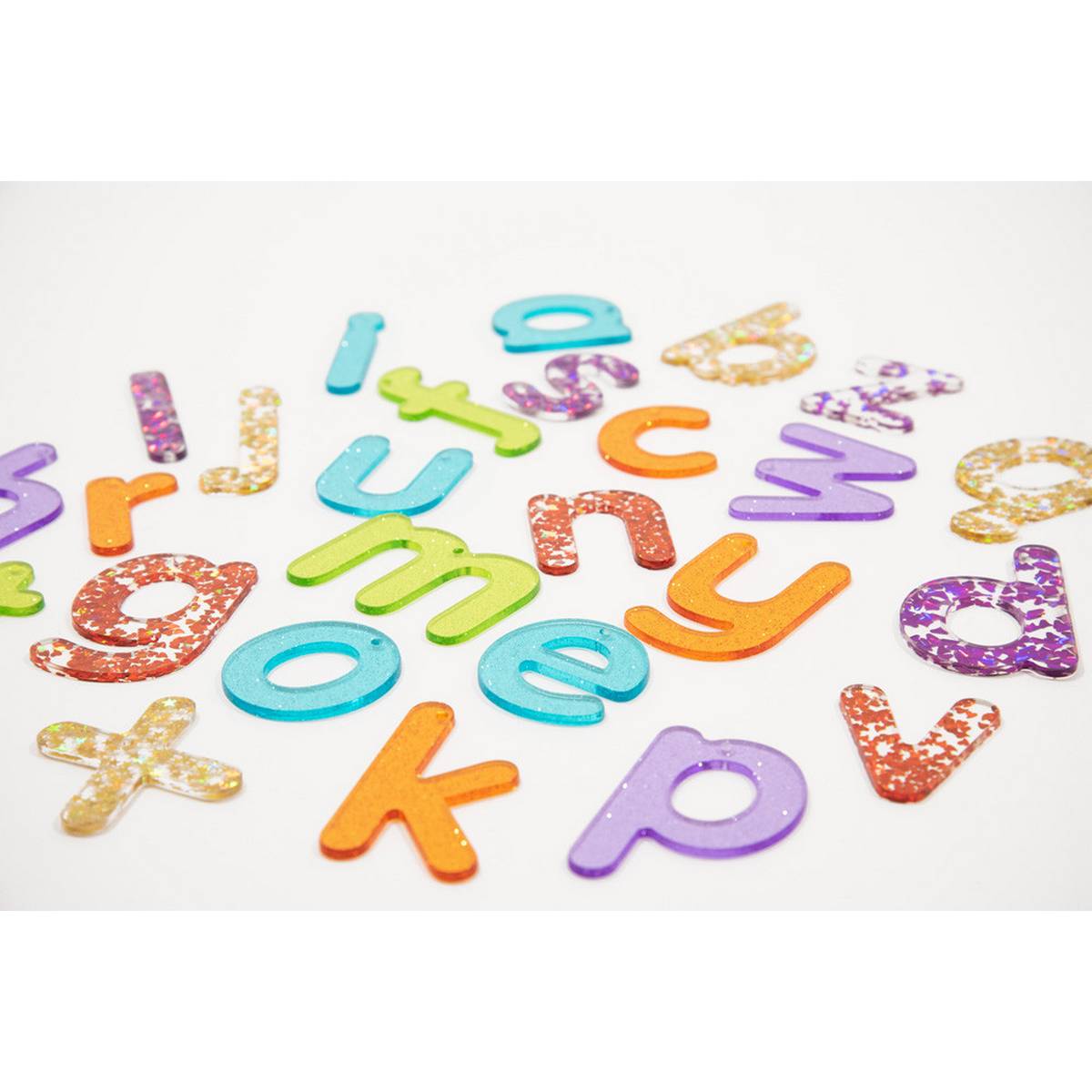 Rainbow Glitter Letters - ABC School Supplies