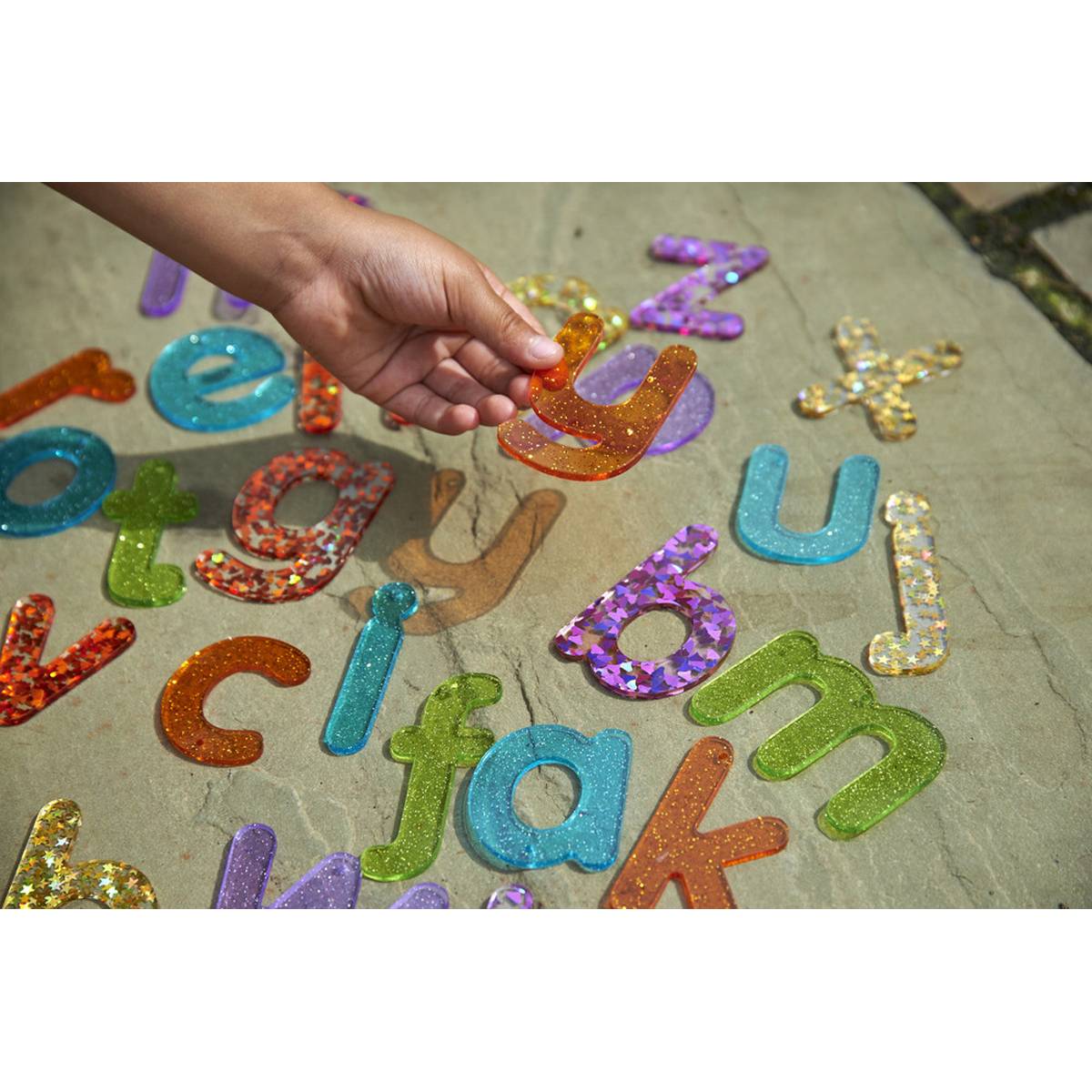 Rainbow Glitter Letters - ABC School Supplies