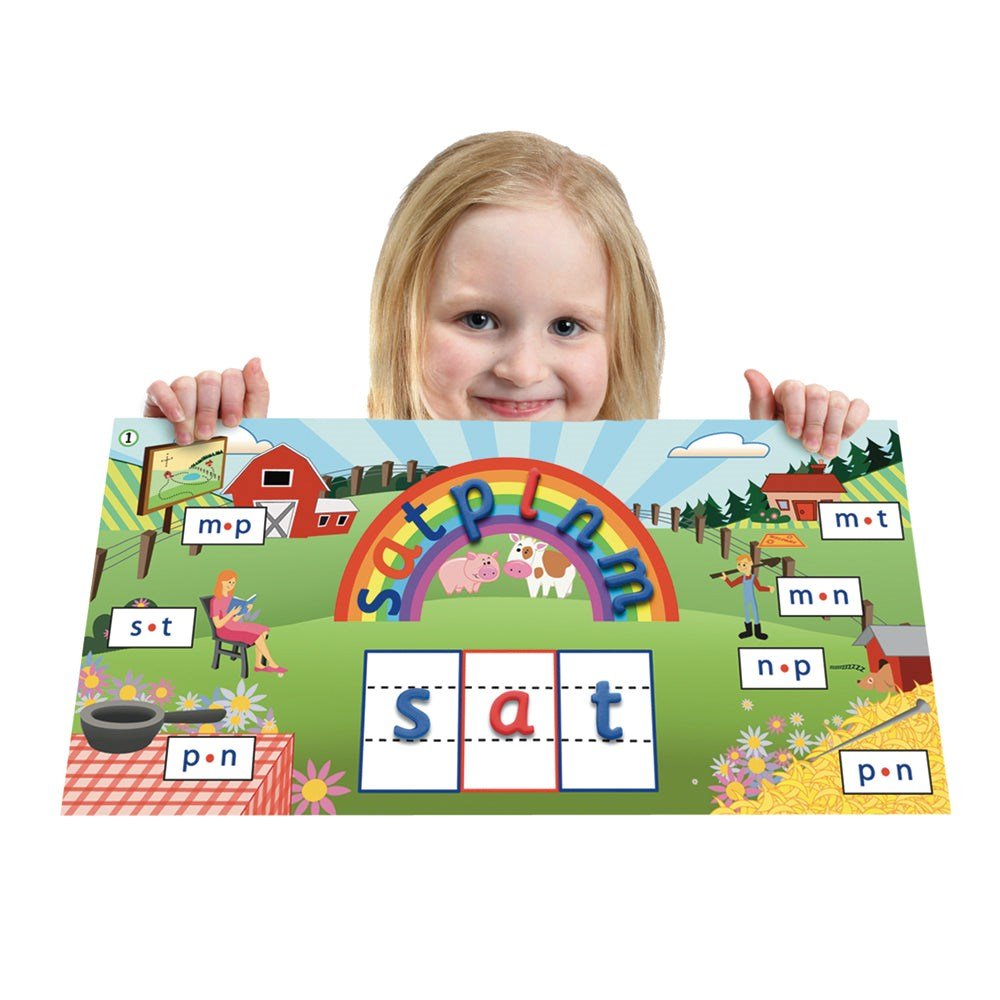 Rainbow Phonics Word Farm Landscapes - ABC School Supplies