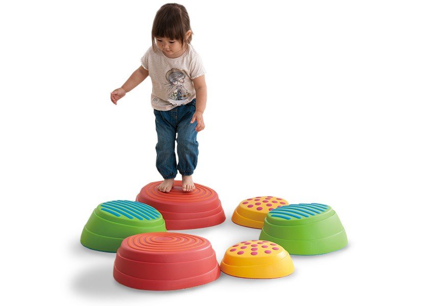 Rainbow River Stepping Stones Set Of 6 - ABC School Supplies