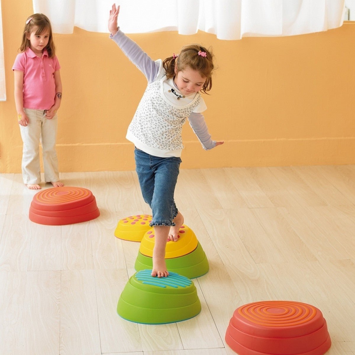 Rainbow River Stepping Stones Set Of 6 - ABC School Supplies