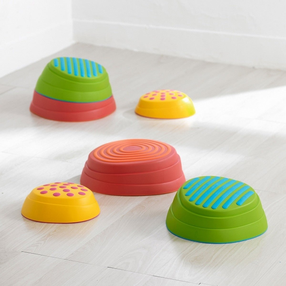 Rainbow River Stepping Stones Set Of 6 - ABC School Supplies