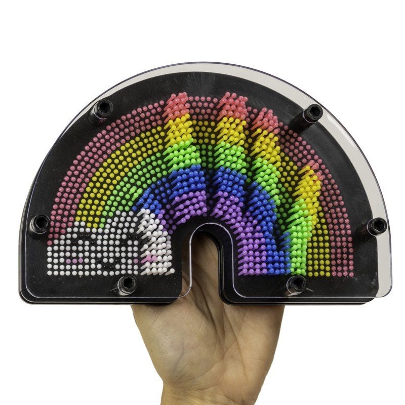 **Rainbow Shaped Pin Art - ABC School Supplies