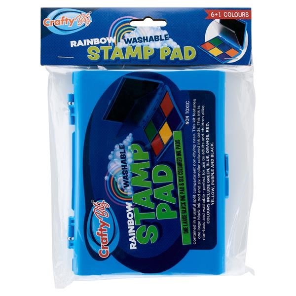 Rainbow Washable Stamp Pad - ABC School Supplies