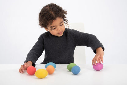 Rainbow Wooden Eggs - ABC School Supplies