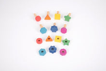 Rainbow Wooden Nuts & Bolts - ABC School Supplies