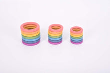 Rainbow Wooden Rings - ABC School Supplies