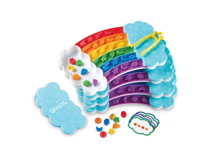 Rainbow Sorting Trays Classroom Edition (Set of 4)