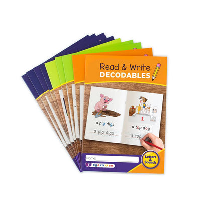Read & Write Decodables Set A (9 Titles) - ABC School Supplies