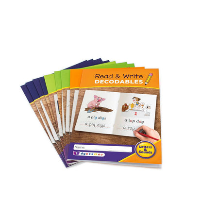Read & Write Decodables Set A (9 Titles) - ABC School Supplies