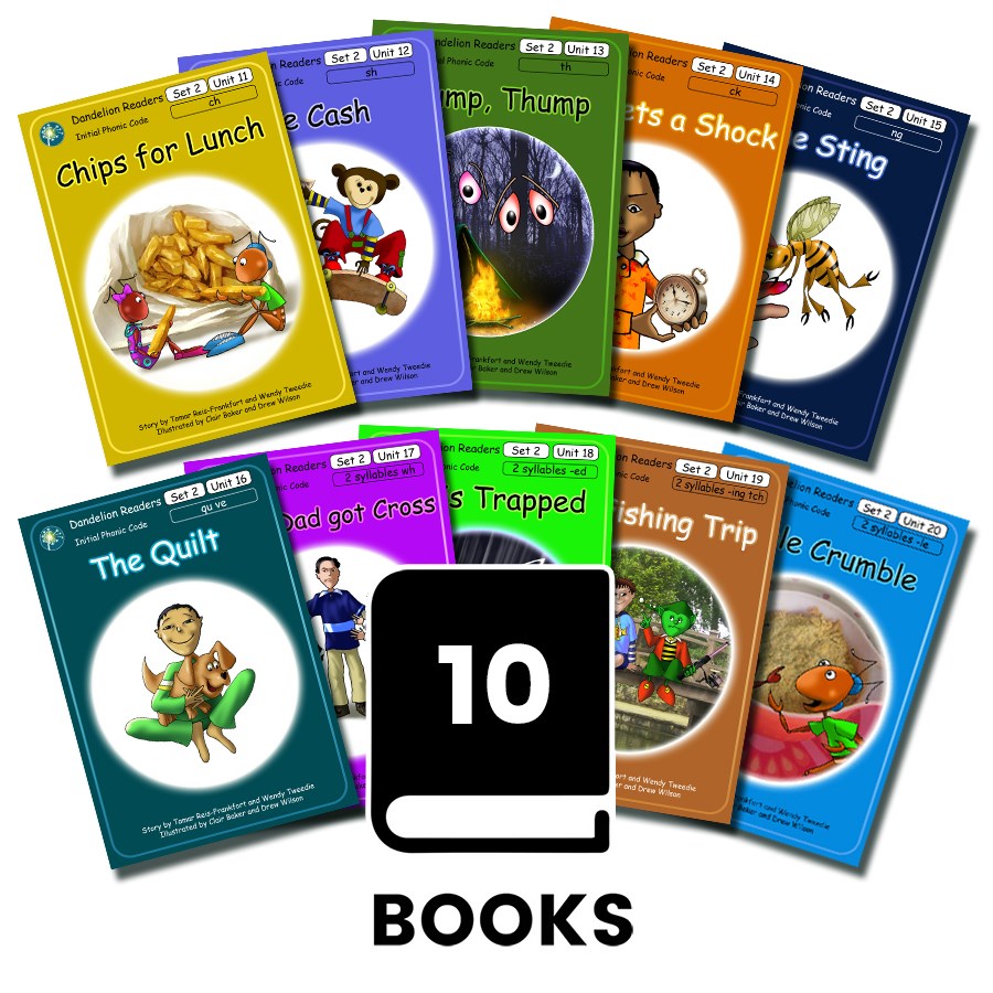 Dandelion Readers, Set 2 Units 11-20 (10 Titles)