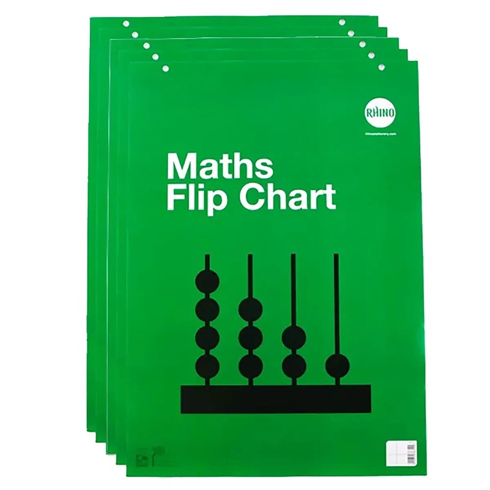 Rhino Numeracy Flipchart Pad - A1 (Pack Of 5) - ABC School Supplies