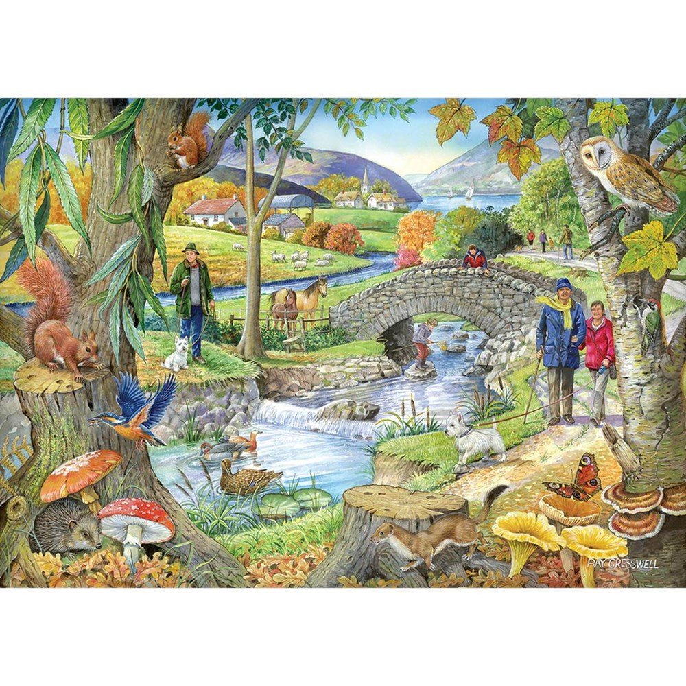 Riverside Walk - 1000 Piece Jigsaw Puzzle - ABC School Supplies