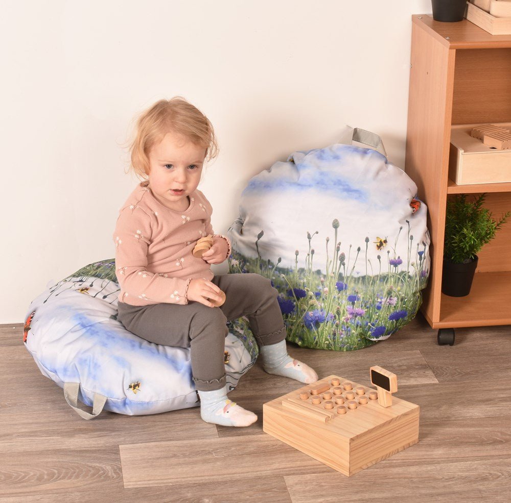 Round Floor Cushions with Handle Pack of 2 - ABC School Supplies