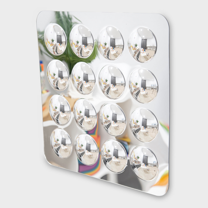 Large 16-Domed Acrylic Mirror Panel - 490mm