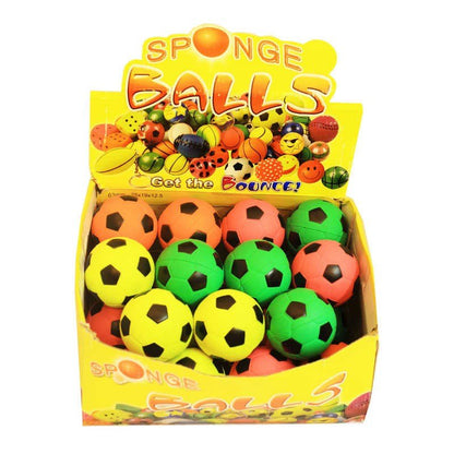 Rubber Sponge Mini Soccer Ball Set Of 24 - ABC School Supplies