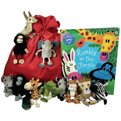 Rumble In The Jungle Puppet and Book Set - ABC School Supplies