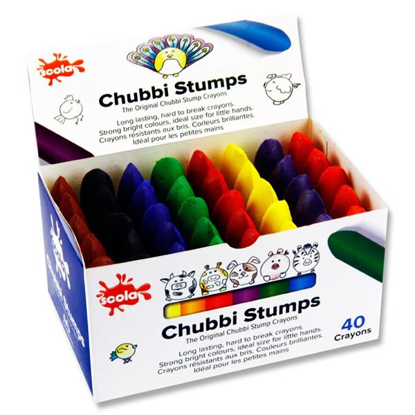 Scola Chubbi Stumps Box of 40 - ABC School Supplies