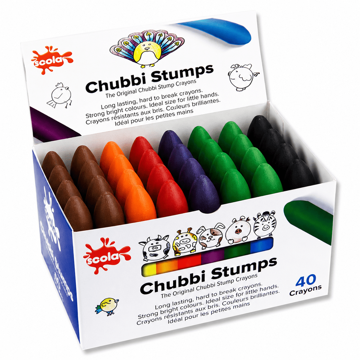 Scola Chubbi Stumps Box of 40 - ABC School Supplies