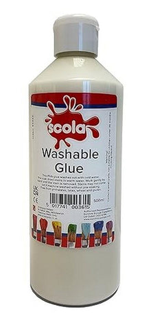 Scola Washable PVA Craft School Glue 500ml - ABC School Supplies
