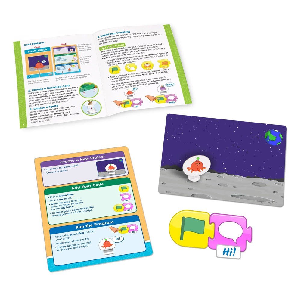 Scratch Jr Cards Student Activity Set - ABC School Supplies