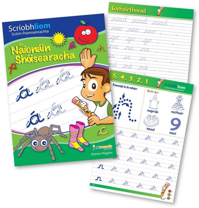 Scriobh Liom Do Naionain Shoisearacha (Book & Practice Copy Set) - ABC School Supplies