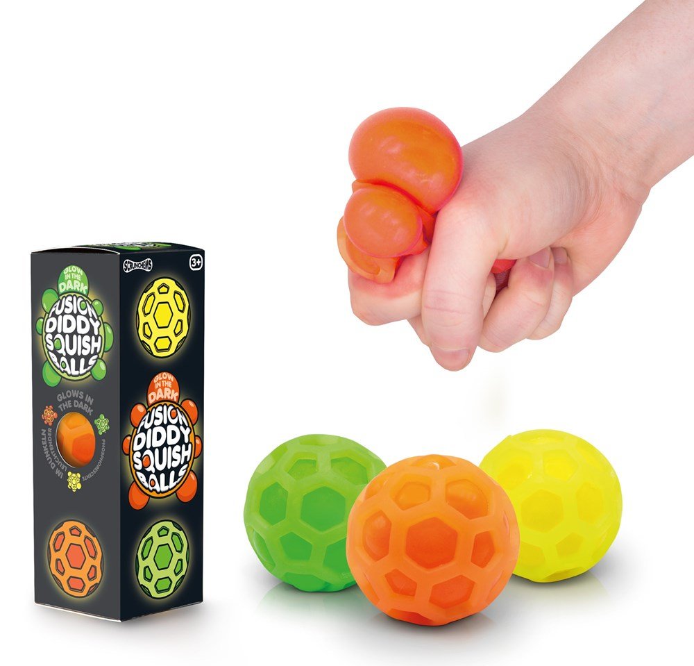 Scrunchems Fusion Diddy Squish Balls Pack of 3 - ABC School Supplies