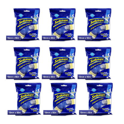 Sellotape Original Tape 18X66mm - Pack Of 12 - ABC School Supplies