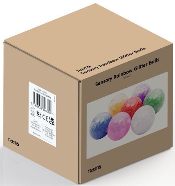 Sensory Rainbow Glitter Balls - ABC School Supplies
