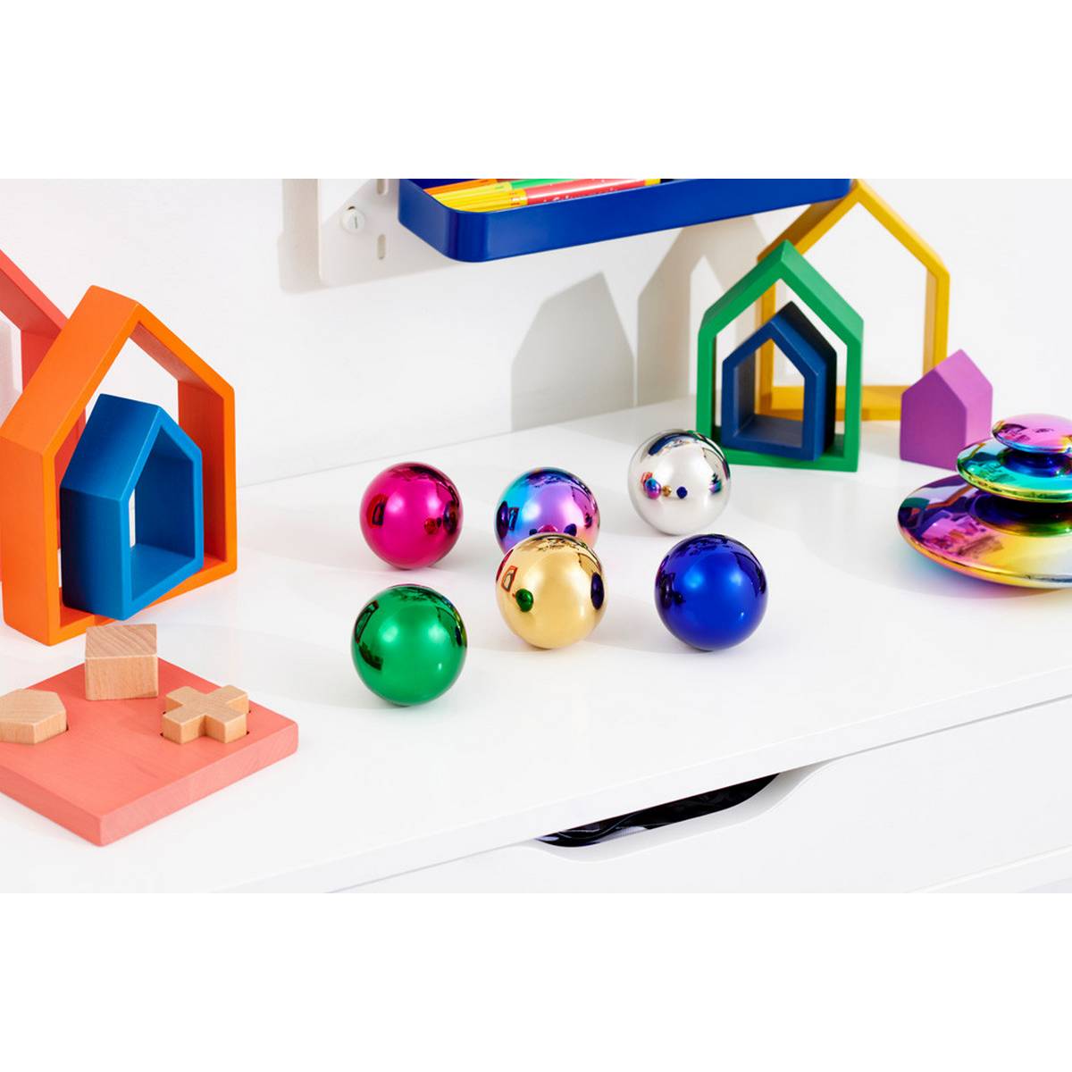 Sensory Reflective Colour Mystery Balls - ABC School Supplies