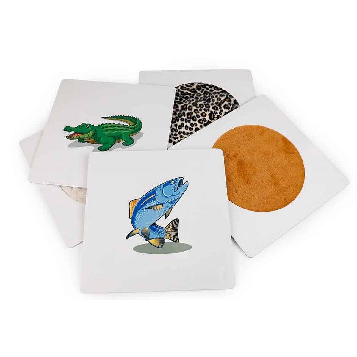 **Sensory Toys Textured Hand Feel Plates - ABC School Supplies