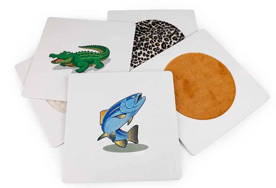 **Sensory Toys Textured Hand Feel Plates - ABC School Supplies