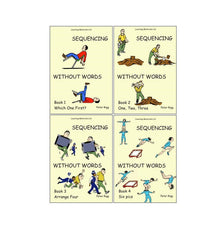 Sequencing Without Words: Set (Books 1 to 4) - ABC School Supplies