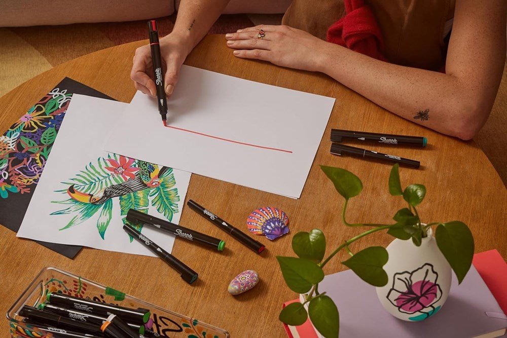 Sharpie Creative Marker Acrylic Paint Pens Asstd Pack of 12 - ABC School Supplies