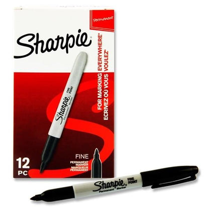 Sharpie Permanent Marker - Fine Black - ABC School Supplies