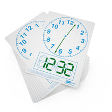 Show - Me A4 650 Micron Telling The Time Drywipe Boards - ABC School Supplies