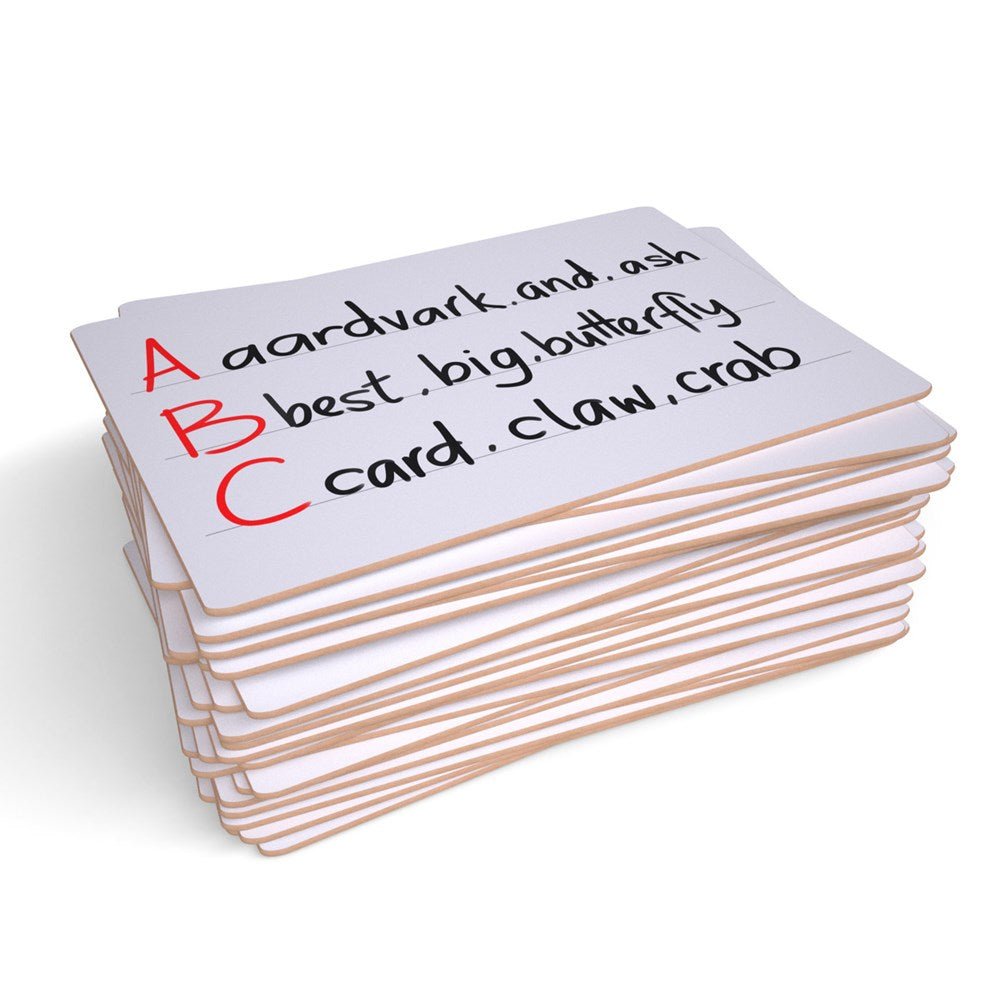 Show - Me A4 Lined Rigid Drywipe Lapboards Pack of 30 - ABC School Supplies