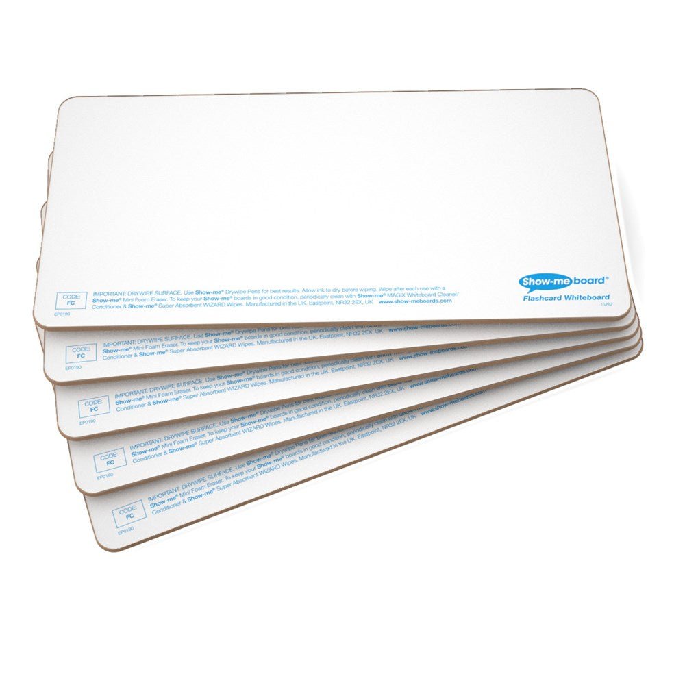 Show - Me A5 Mdf 3mm Plain Drywipe Boards - ABC School Supplies