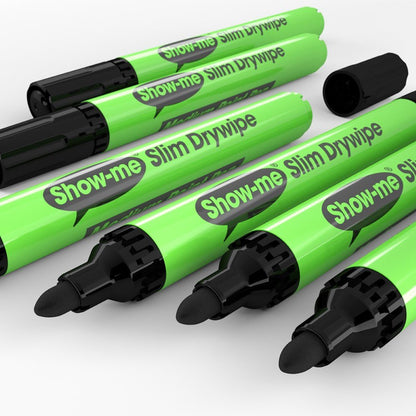 Show - me Black Drywipe Pens, Medium Tip (Value Pack of 800) Black - ABC School Supplies